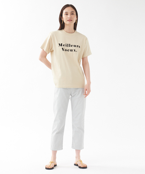 qualite（カリテ）の「MeileursロゴTシャツ（Tシャツ/カットソー・レディース・イエロー/グリーン/ベージュ・フリー）」の15枚目の写真