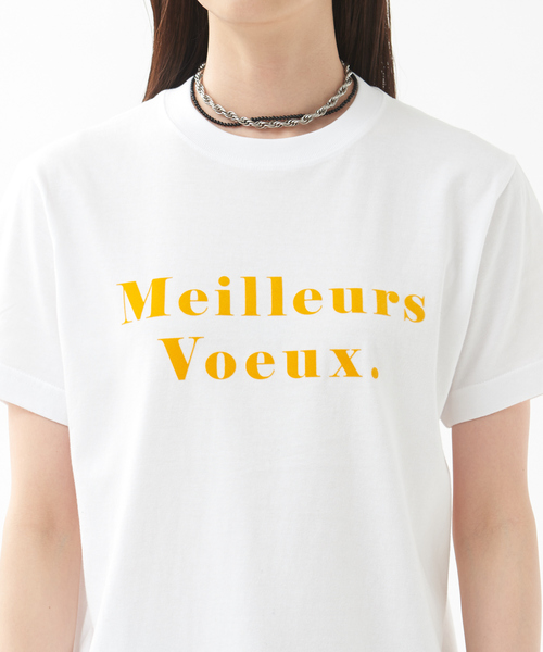 qualite（カリテ）の「MeileursロゴTシャツ（Tシャツ/カットソー・レディース・イエロー/グリーン/ベージュ・フリー）」の21枚目の写真