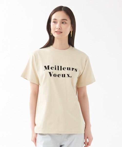 qualite（カリテ）の「MeileursロゴTシャツ（Tシャツ/カットソー・レディース・イエロー/グリーン/ベージュ・フリー）」の8枚目の写真