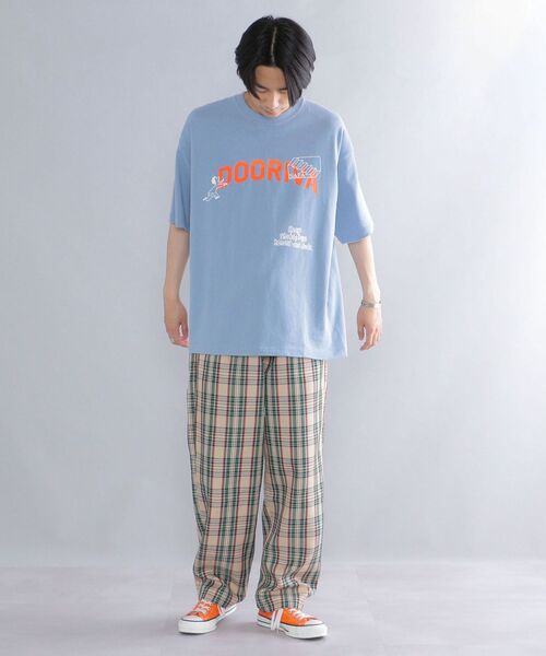 SHIPS（シップス）の「*SHIPS: ROOTS チェック柄 ワイド イージー パンツ（その他パンツ・メンズ・ベージュ/グリーン/ネイビー・MEDIUM/LARGE/X-LARGE）」の4枚目の写真