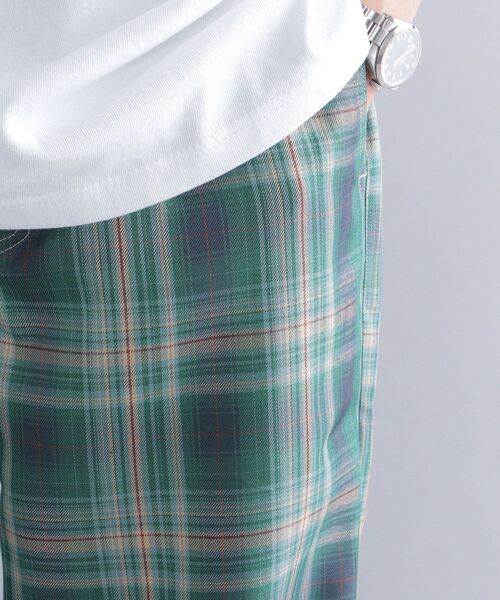 SHIPS（シップス）の「*SHIPS: ROOTS チェック柄 ワイド イージー パンツ（その他パンツ・メンズ・ベージュ/グリーン/ネイビー・MEDIUM/LARGE/X-LARGE）」の13枚目の写真