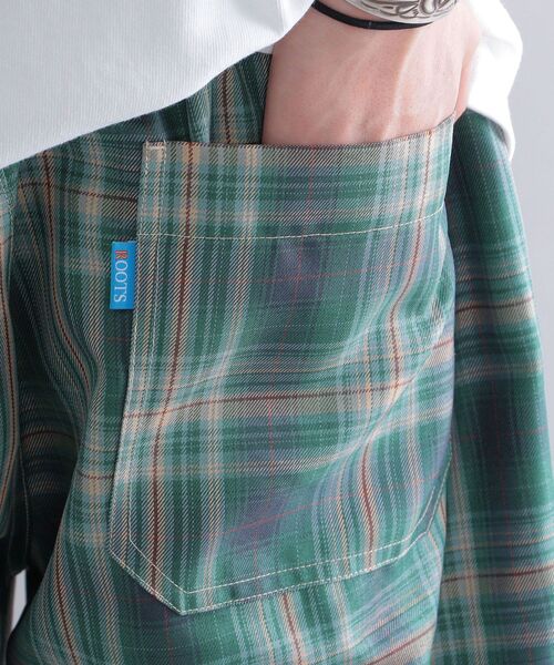 SHIPS（シップス）の「*SHIPS: ROOTS チェック柄 ワイド イージー パンツ（その他パンツ・メンズ・ベージュ/グリーン/ネイビー・MEDIUM/LARGE/X-LARGE）」の14枚目の写真