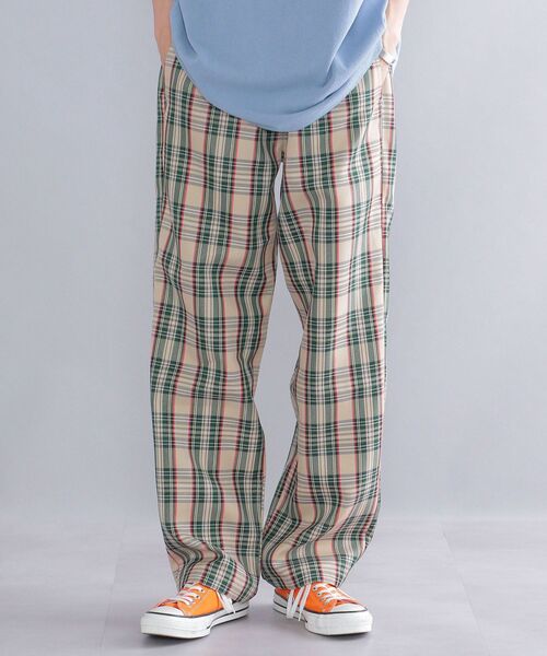 SHIPS（シップス）の「*SHIPS: ROOTS チェック柄 ワイド イージー パンツ（その他パンツ・メンズ・ベージュ/グリーン/ネイビー・MEDIUM/LARGE/X-LARGE）」の15枚目の写真