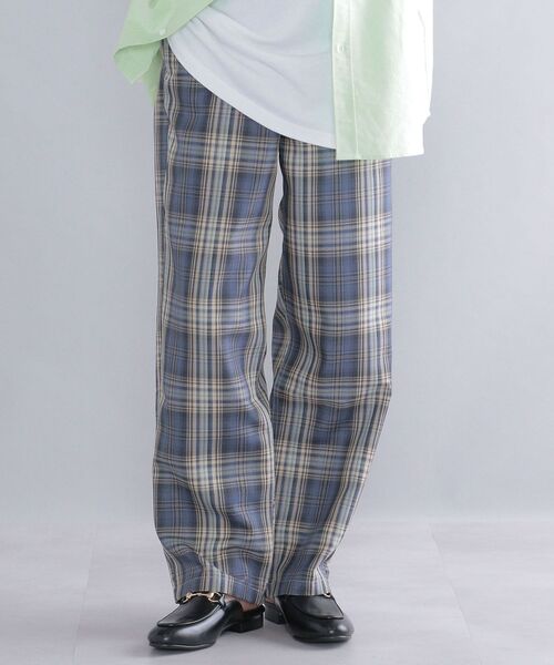 SHIPS（シップス）の「*SHIPS: ROOTS チェック柄 ワイド イージー パンツ（その他パンツ・メンズ・ベージュ/グリーン/ネイビー・MEDIUM/LARGE/X-LARGE）」の17枚目の写真