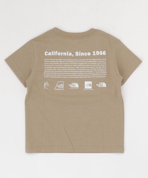 THE NORTH FACE（ザノースフェイス）の「ザ ノース フェイス THE NORTH FACE S/S Historical Logo Tee(ショートスリーブヒストリカルロゴティー)（Tシャツ/カットソー・キッズ・ホワイト/ブラック/カーキ・120cm/110cm/150cm/140cm/130cm/100cm）」の4枚目の写真