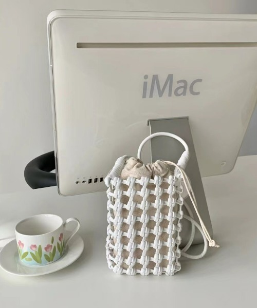 sakishimatokyo(サキシマトーキョー)の「コードカラーポシェット(ショルダーバッグ・レディース・ホワイト/ブラック/パープル/グリーン・FREE)」の2枚目の写真