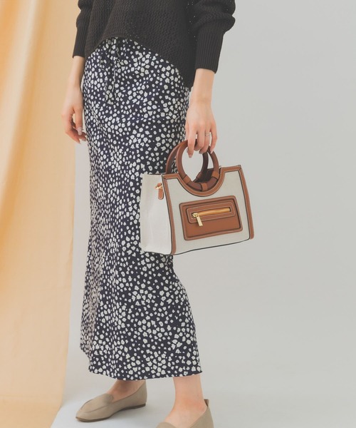 RODE SKO（ロデスコ）の「キャンバスコンビトートバッグ（トートバッグ・レディース・ブラック/ブラウン・ONE）」の5枚目の写真