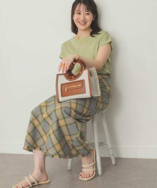 RODE SKO（ロデスコ）の「キャンバスコンビトートバッグ（トートバッグ・レディース・ブラック/ブラウン・ONE）」の13枚目の写真