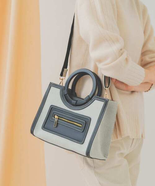 RODE SKO（ロデスコ）の「キャンバスコンビトートバッグ（トートバッグ・レディース・ブラック/ブラウン・ONE）」の16枚目の写真