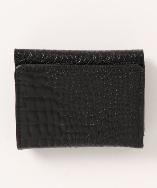 X-girl(エックスガール)の「【X-girl /エックスガール】 FAUX CROC MINI WALLET(財布・レディース・ブラック/ネイビー/ピンク・FREE)」の4枚目の写真