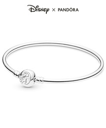 ゆーり☆パンドラ　ライオンキング　バングル（17cm）とチャーム5個 Disney The Lion King Clasp Pandora Moments Braided Leather