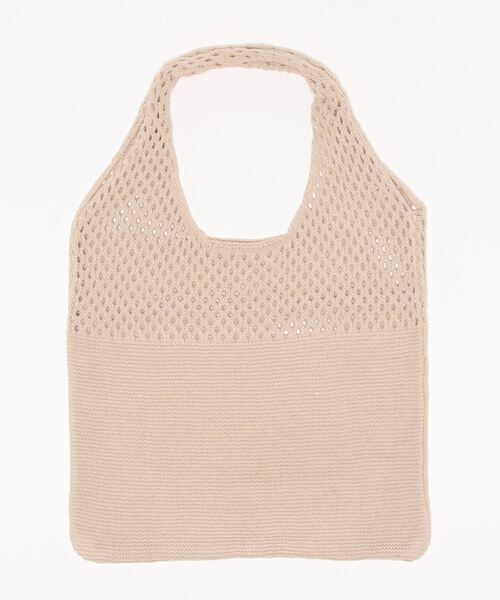 SpRay(スプレイ)の「ニットマルシェバッグ(トートバッグ・レディース・ホワイト/ブラック/ベージュ/ブラウン/グレー/イエロー/ブルー/ライトグリーン/モカ・FREE)」の19枚目の写真