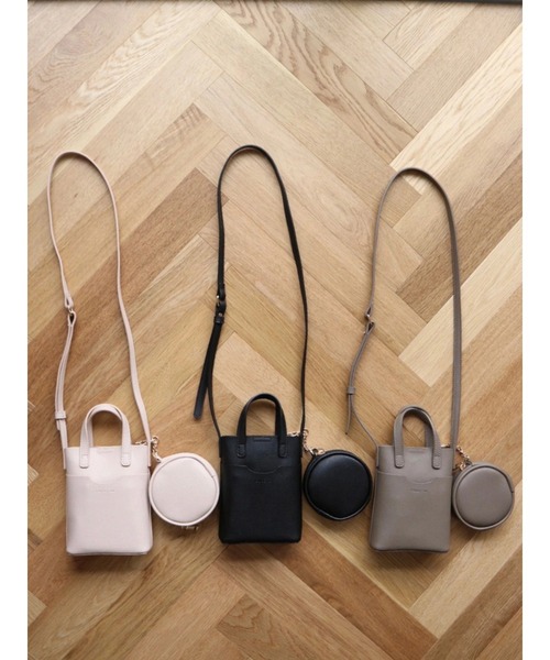 TRUNC（トランクエイティーエイト）の「Mini Shoulder ＆ Round Purse（ショルダーバッグ・レディース・アイボリー/ブラック/ベージュ・FREE）」の22枚目の写真