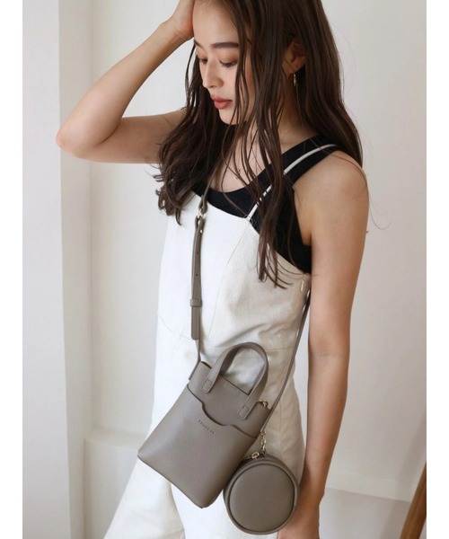 TRUNC（トランクエイティーエイト）の「Mini Shoulder ＆ Round Purse（ショルダーバッグ・レディース・アイボリー/ブラック/ベージュ・FREE）」の5枚目の写真