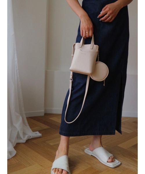 TRUNC（トランクエイティーエイト）の「Mini Shoulder ＆ Round Purse（ショルダーバッグ・レディース・アイボリー/ブラック/ベージュ・FREE）」の20枚目の写真