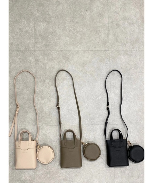 TRUNC（トランクエイティーエイト）の「Mini Shoulder ＆ Round Purse（ショルダーバッグ・レディース・アイボリー/ブラック/ベージュ・FREE）」の19枚目の写真