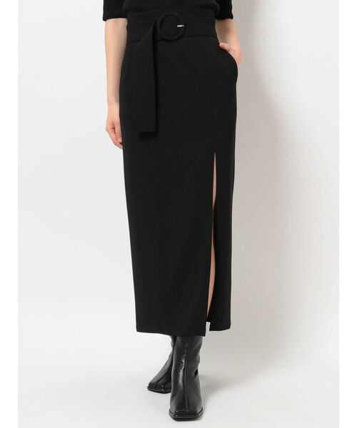 MURUA（ムルーア）の「ディープスリットペンシルスカート（スカート・レディース・ブラック/ブラウン/カーキ/アイボリー・1/2）」の10枚目の写真