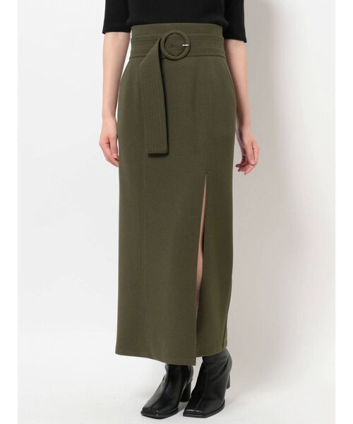 MURUA（ムルーア）の「ディープスリットペンシルスカート（スカート・レディース・ブラック/ブラウン/カーキ/アイボリー・1/2）」の6枚目の写真