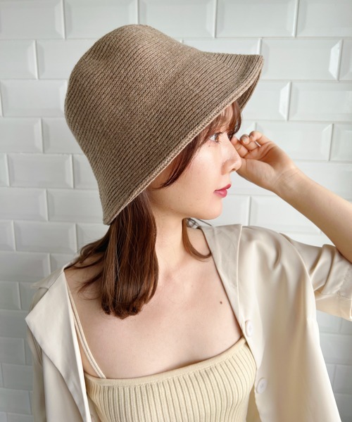 CLEA（クレア）の「コットンバケットハット（ハット・レディース・キャメル/ブラック/ブラウン/ナチュラル・FREE）」の21枚目の写真