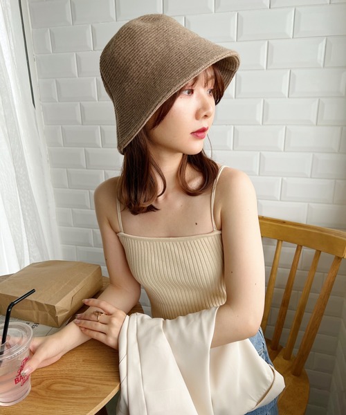 CLEA（クレア）の「コットンバケットハット（ハット・レディース・キャメル/ブラック/ブラウン/ナチュラル・FREE）」の19枚目の写真