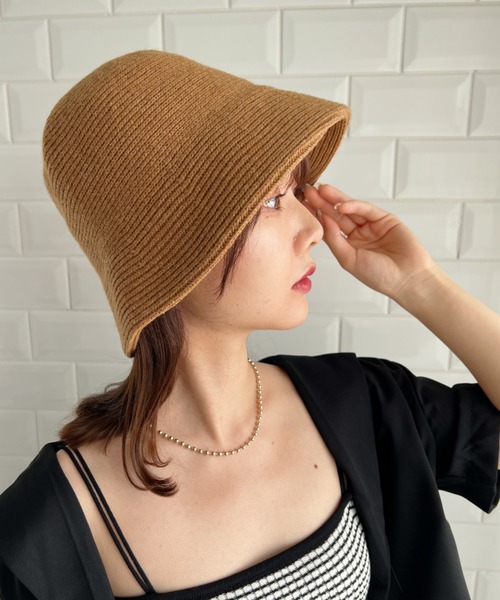 CLEA（クレア）の「コットンバケットハット（ハット・レディース・キャメル/ブラック/ブラウン/ナチュラル・FREE）」の16枚目の写真