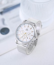 【ESPECIA】メッシュベルト クロノグラフ ウオッチ