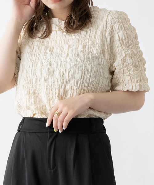 mebole(メボレ)の「パステルワッシャートップス(Tシャツ/カットソー・レディース・ホワイト/ピンク/ブルー/グリーン/アイボリー・FREE)」の14枚目の写真