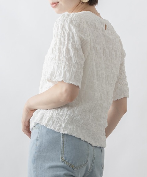 mebole(メボレ)の「パステルワッシャートップス(Tシャツ/カットソー・レディース・ホワイト/ピンク/ブルー/グリーン/アイボリー・FREE)」の20枚目の写真