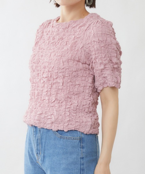 mebole(メボレ)の「パステルワッシャートップス(Tシャツ/カットソー・レディース・ホワイト/ピンク/ブルー/グリーン/アイボリー・FREE)」の7枚目の写真
