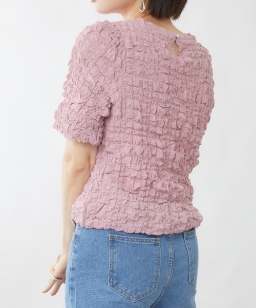 mebole(メボレ)の「パステルワッシャートップス(Tシャツ/カットソー・レディース・ホワイト/ピンク/ブルー/グリーン/アイボリー・FREE)」の8枚目の写真