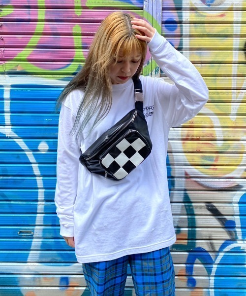 Candy Stripper(キャンディストリッパー)の「CHECKER WAIST バッグ(ボディバッグ/ウエストポーチ・レディース・ブラック・FREE)」の13枚目の写真
