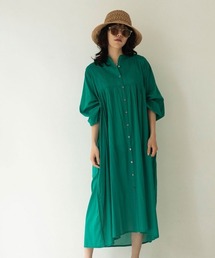 marjour | SHEER COTTON PINTUCK ONEPIECE(シャツワンピース)