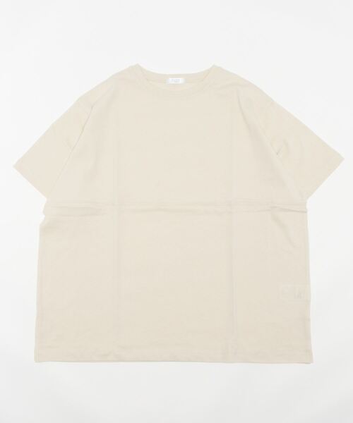 LOWRYS FARM（ローリーズファーム）の「キリカエユルＴシャツ　352427（Tシャツ/カットソー・レディース・オフホワイト/チャコールグレー/ブラウン/アイボリー・FREE）」の4枚目の写真