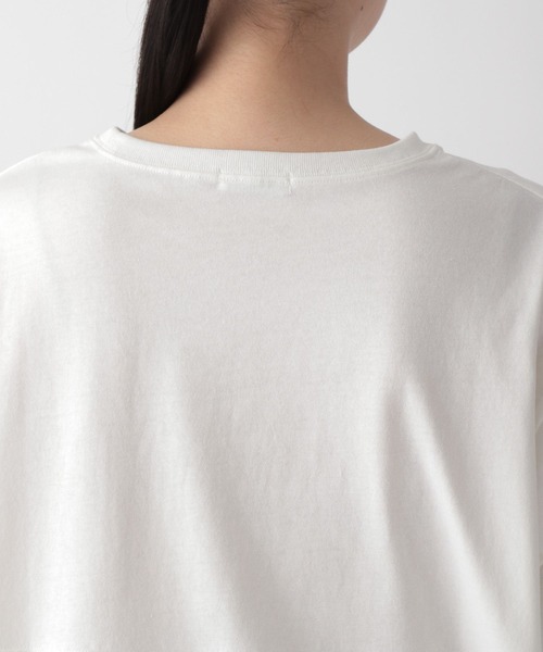 LOWRYS FARM（ローリーズファーム）の「キリカエユルＴシャツ　352427（Tシャツ/カットソー・レディース・オフホワイト/チャコールグレー/ブラウン/アイボリー・FREE）」の15枚目の写真