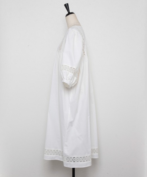 Bonjour Sagan（ボンジュールサガン）の「レースワンピースチュニック（チュニック・レディース・ホワイト/ブラック・FREE）」の20枚目の写真