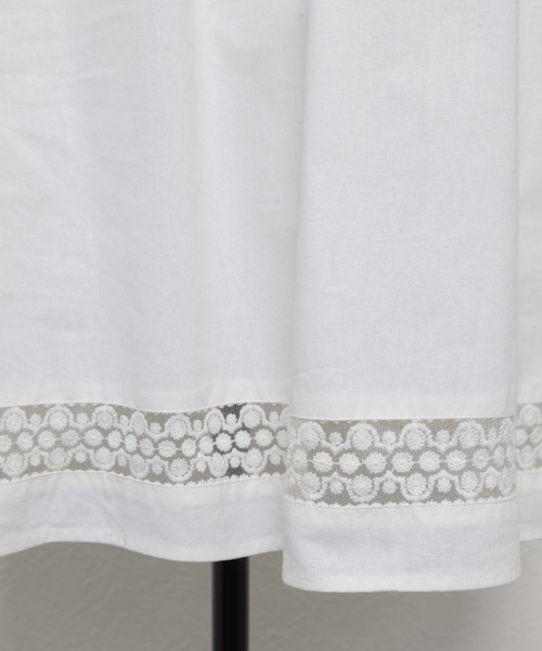 Bonjour Sagan（ボンジュールサガン）の「レースワンピースチュニック（チュニック・レディース・ホワイト/ブラック・FREE）」の5枚目の写真