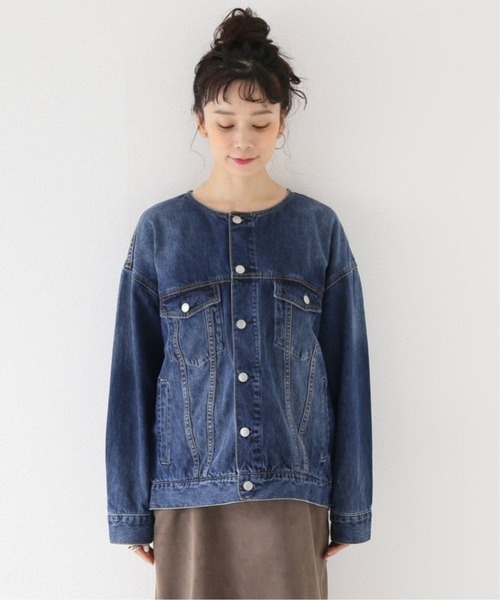 JOURNAL STANDARD relume（ジャーナルスタンダード　レリューム）の「《追加2》デニムジャケット（デニムジャケット・レディース・ネイビー/ブルー・FREE）」の7枚目の写真