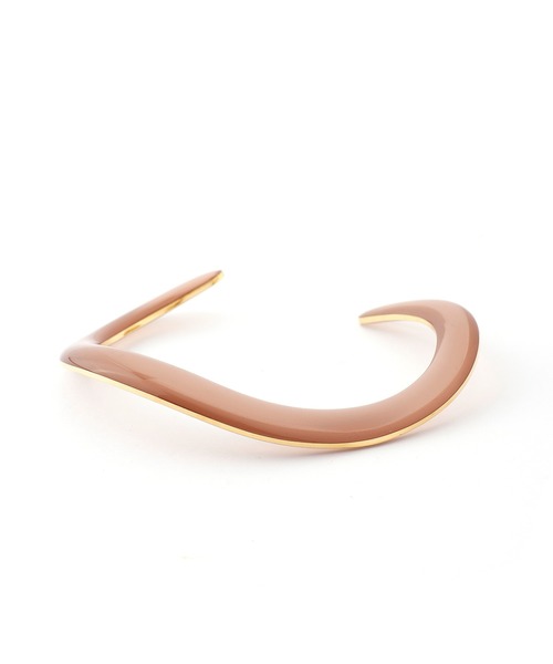 ANEMONE(アネモネ)の「ウェーブカラーバングル(バングル/リストバンド・レディース・ピンク/ブラウン/グリーン・FREE)」の8枚目の写真