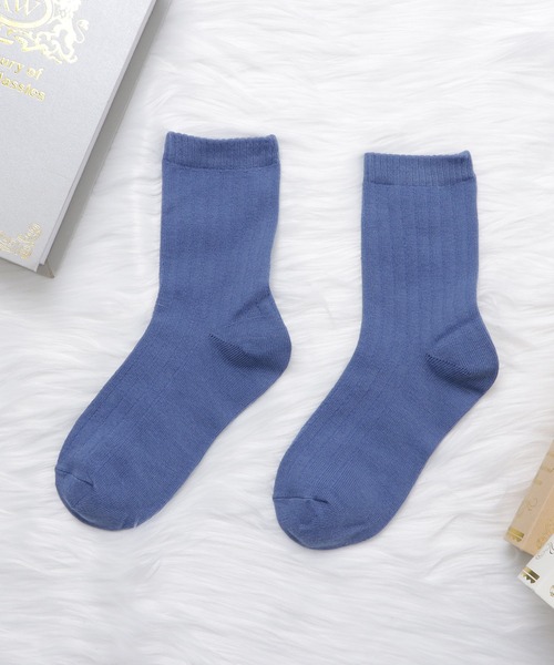 Lace Ladies（レースレディース）の「【10色組】 ショートリブソックスセット（ソックス/靴下・レディース・ブラック/マルチ・FREE）」の5枚目の写真