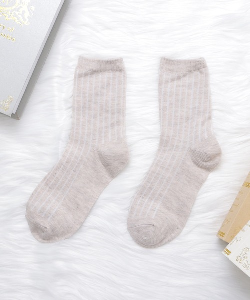 Lace Ladies（レースレディース）の「【10色組】 ショートリブソックスセット（ソックス/靴下・レディース・ブラック/マルチ・FREE）」の9枚目の写真