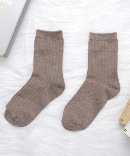 Lace Ladies（レースレディース）の「【10色組】 ショートリブソックスセット（ソックス/靴下・レディース・ブラック/マルチ・FREE）」の11枚目の写真