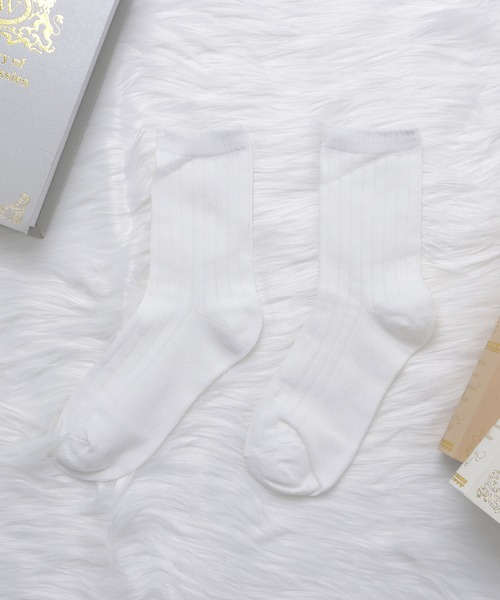 Lace Ladies（レースレディース）の「【10色組】 ショートリブソックスセット（ソックス/靴下・レディース・ブラック/マルチ・FREE）」の12枚目の写真