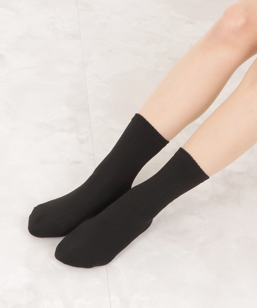 Lace Ladies（レースレディース）の「【10色組】 ショートリブソックスセット（ソックス/靴下・レディース・ブラック/マルチ・FREE）」の17枚目の写真