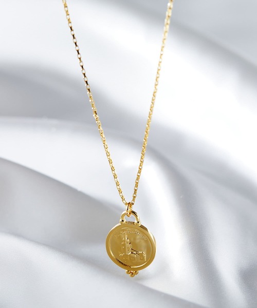PAPILLONNER(パピヨネ)の「【OT】パリデプレ教会/コインネックレス/PAPILLONNER/パピヨネ(ネックレス・レディース・ゴールド・FREE)」の2枚目の写真