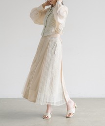 idem | side tulle skirt/サイドチュールプリーツスカート(スカート)