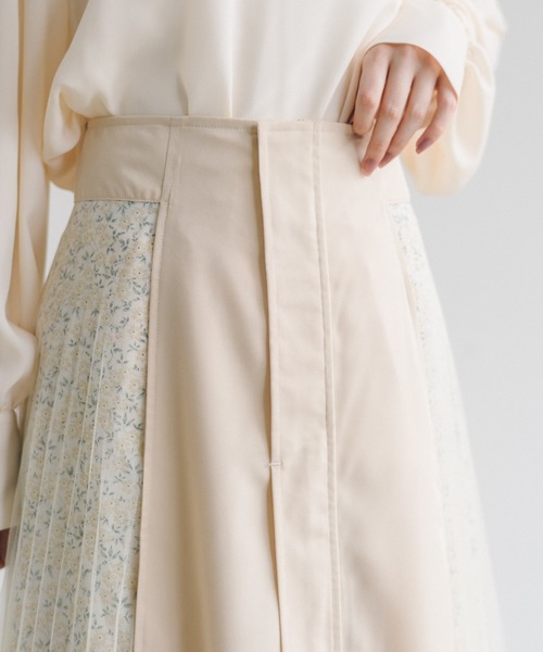 idem(イデム)の「side tulle skirt/サイドチュールプリーツスカート(スカート・レディース・アイボリー/ネイビー・FREE)」の17枚目の写真
