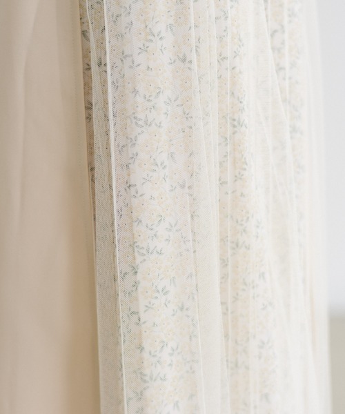 idem(イデム)の「side tulle skirt/サイドチュールプリーツスカート(スカート・レディース・アイボリー/ネイビー・FREE)」の20枚目の写真