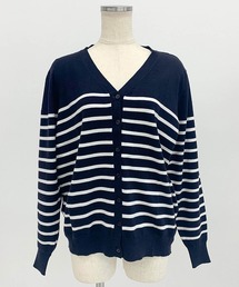 Vネック」に該当するレディースのカーディガン/ボレロ（ブルー