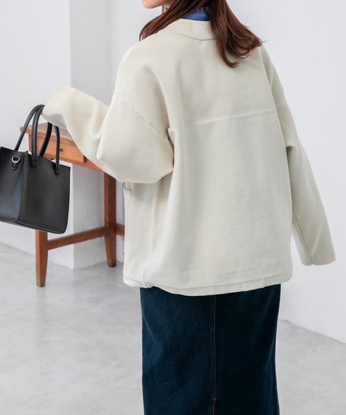 BONLECILL（ボンルシール）の「ジャケットライク オーバーニット