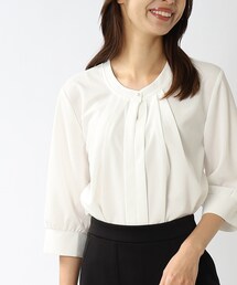 DRESKIP | ビジネスシーンにもぴったり！ 2WAYフロントトップス(Tシャツ/カットソー)